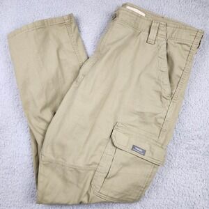Wrangler Cargo Pants Mens 40x32 Khaki Relaxed Fit Tech Pocket Stretch 1070ABWEW